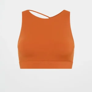 Clearance Aje ATHLETICA Winding Road High Neck Bra 364 Copper Orange