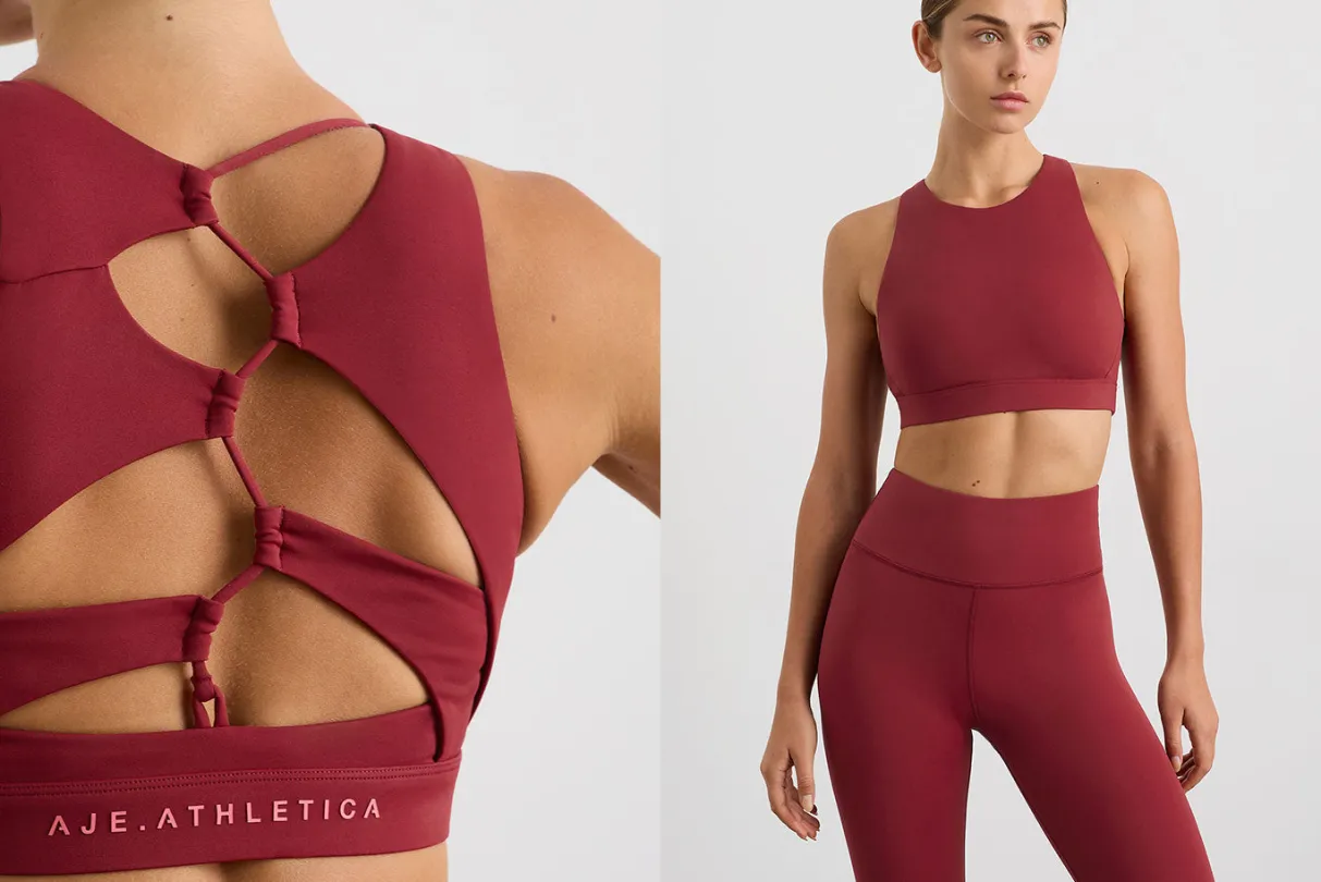 winding_road_high_neck_bra__16.webp Discount Aje ATHLETICA Winding Road High Neck Bra 364 Plum Red