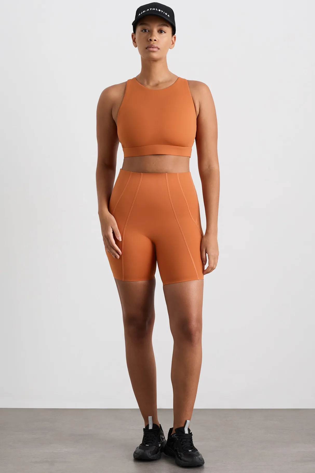 winding_road_high_neck_bra__5.webp Clearance Aje ATHLETICA Winding Road High Neck Bra 364 Copper Orange