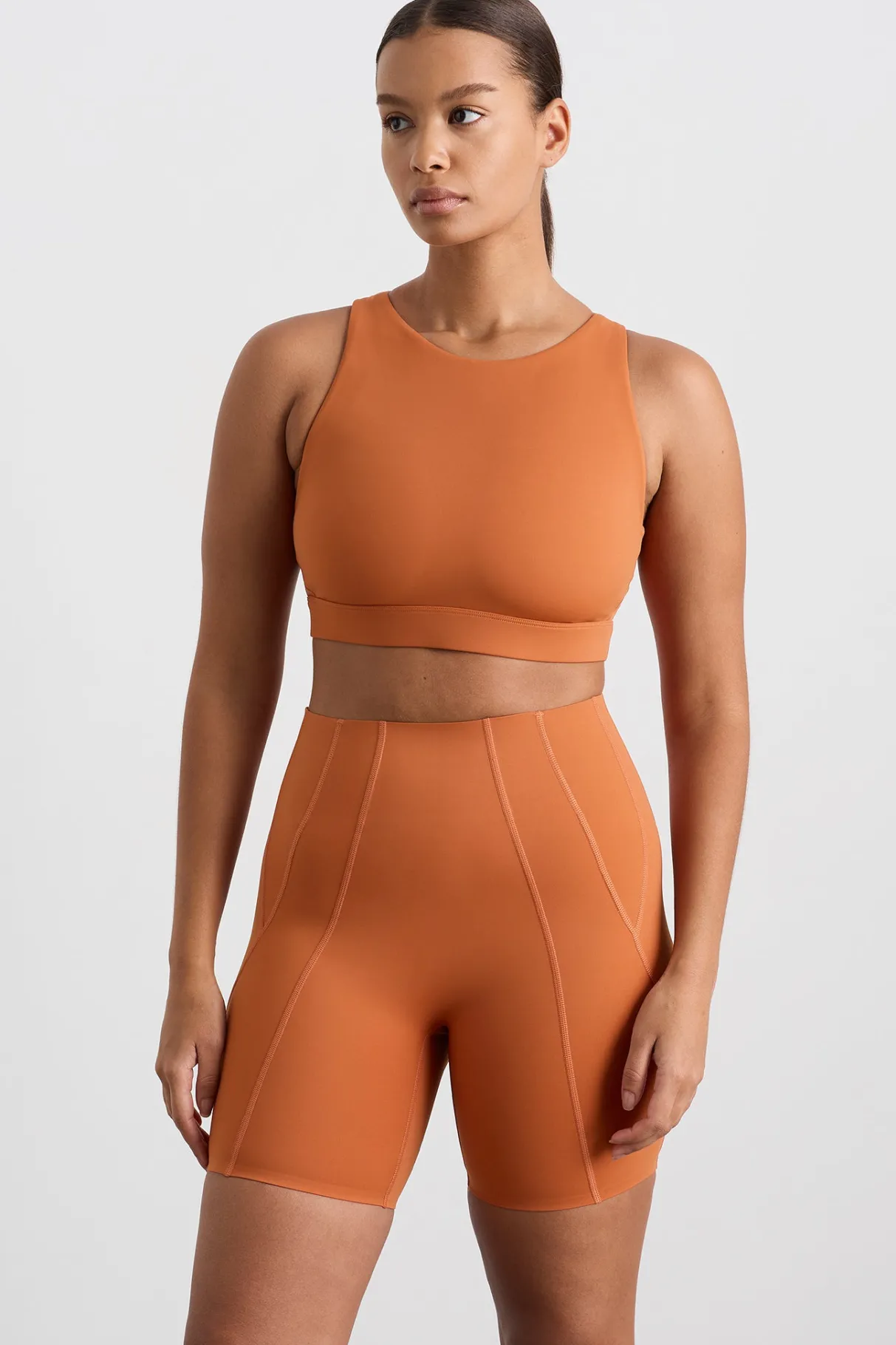 winding_road_high_neck_bra__7.webp Clearance Aje ATHLETICA Winding Road High Neck Bra 364 Copper Orange