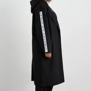 Best Aje ATHLETICA Wool Blend Long Line Coat 773 Black