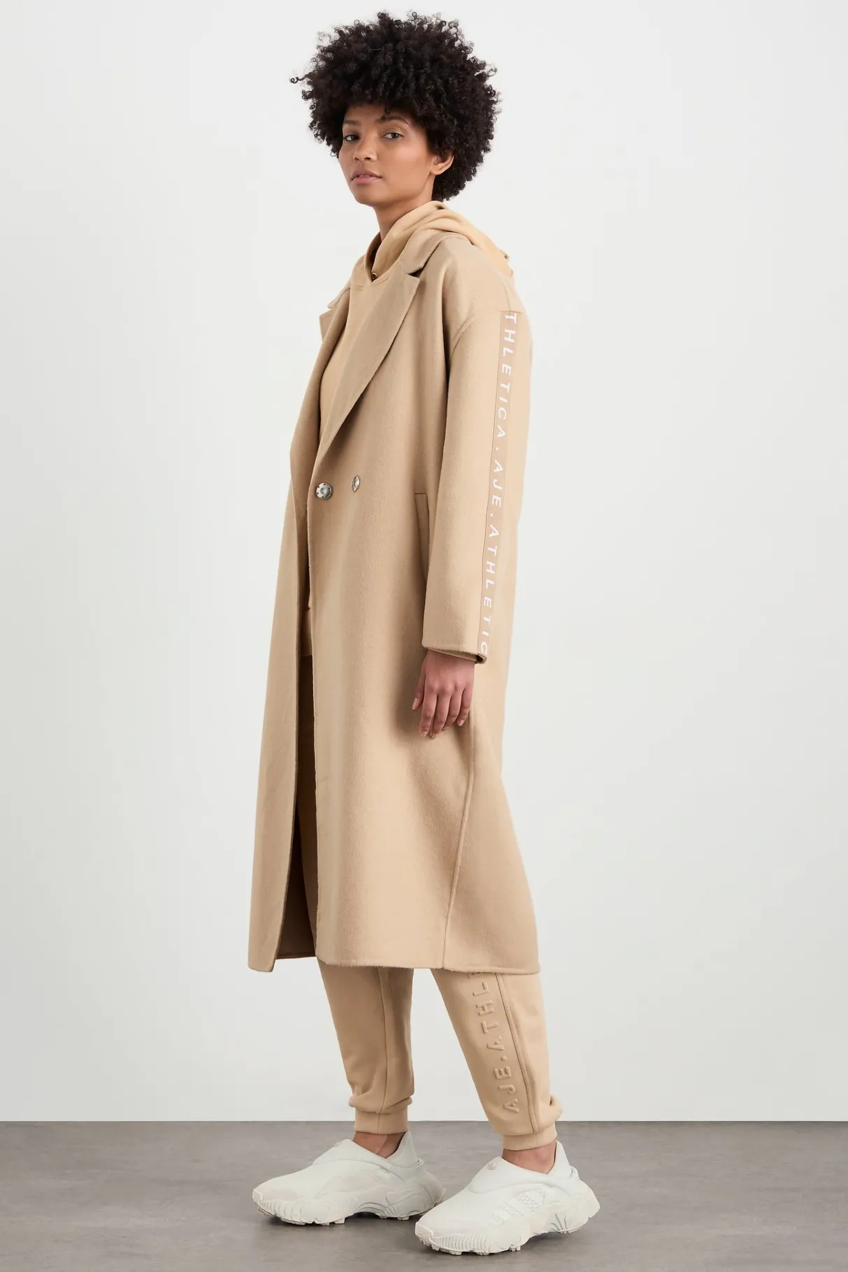 wool_blend_long_line_coat__2-1.webp Shop Aje ATHLETICA Wool Blend Long Line Coat 773 Biscotti Beige