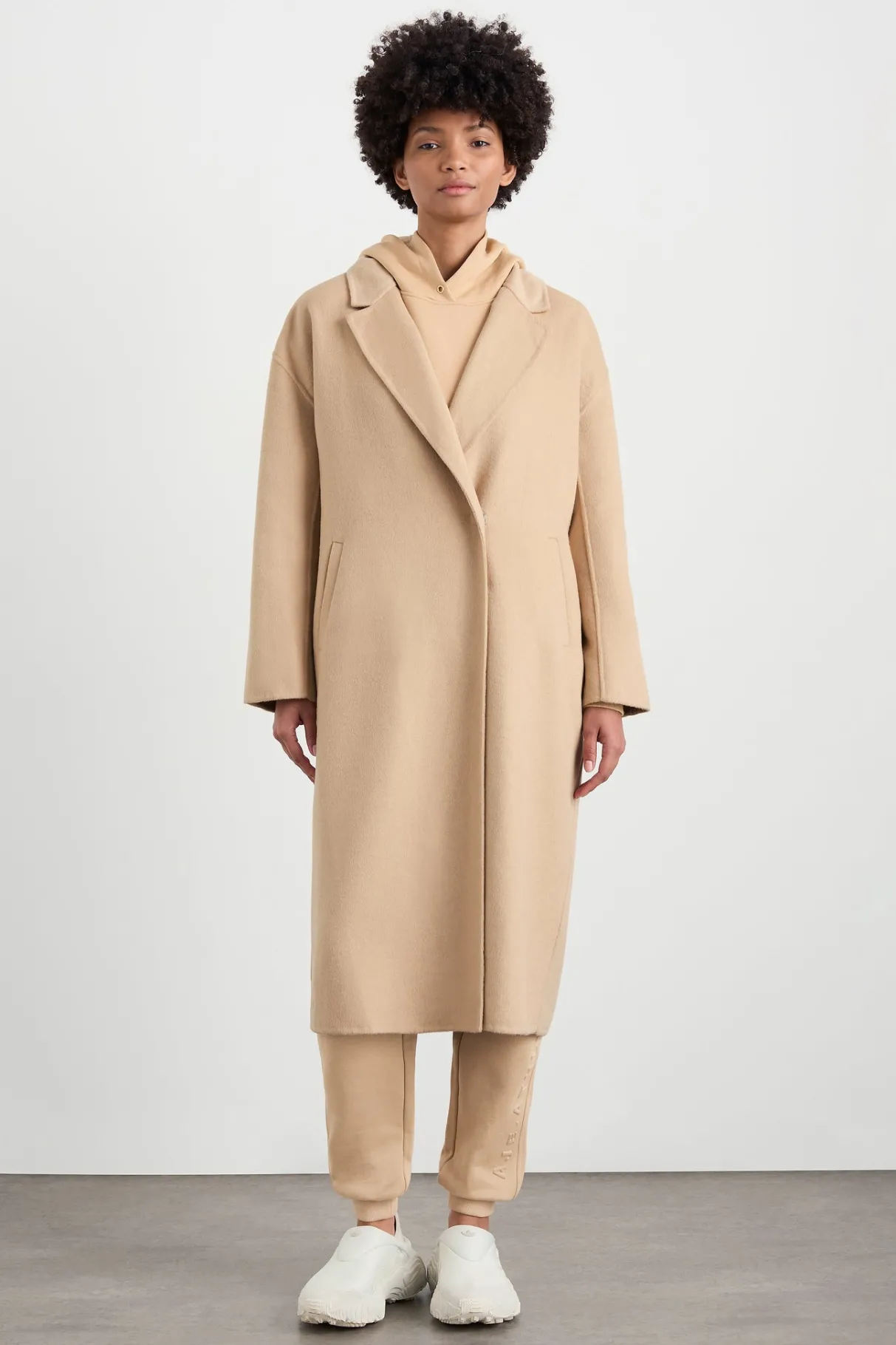 wool_blend_long_line_coat__3-1.webp Shop Aje ATHLETICA Wool Blend Long Line Coat 773 Biscotti Beige