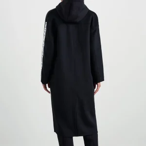 Best Aje ATHLETICA Wool Blend Long Line Coat 773 Black