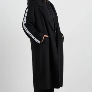 Best Aje ATHLETICA Wool Blend Long Line Coat 773 Black