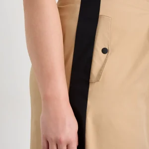 Clearance Aje ATHLETICA Wrap Contrast Skirt 615 Natural Tan / Black
