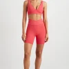 Hot Aje ATHLETICA Wrap Front Bike Short 614 Watermelon Pink