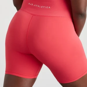 Hot Aje ATHLETICA Wrap Front Bike Short 614 Watermelon Pink