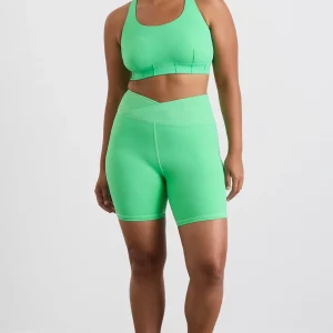 Clearance Aje ATHLETICA Wrap Front Bike Short 614 Marine Green
