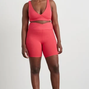Hot Aje ATHLETICA Wrap Front Bike Short 614 Watermelon Pink