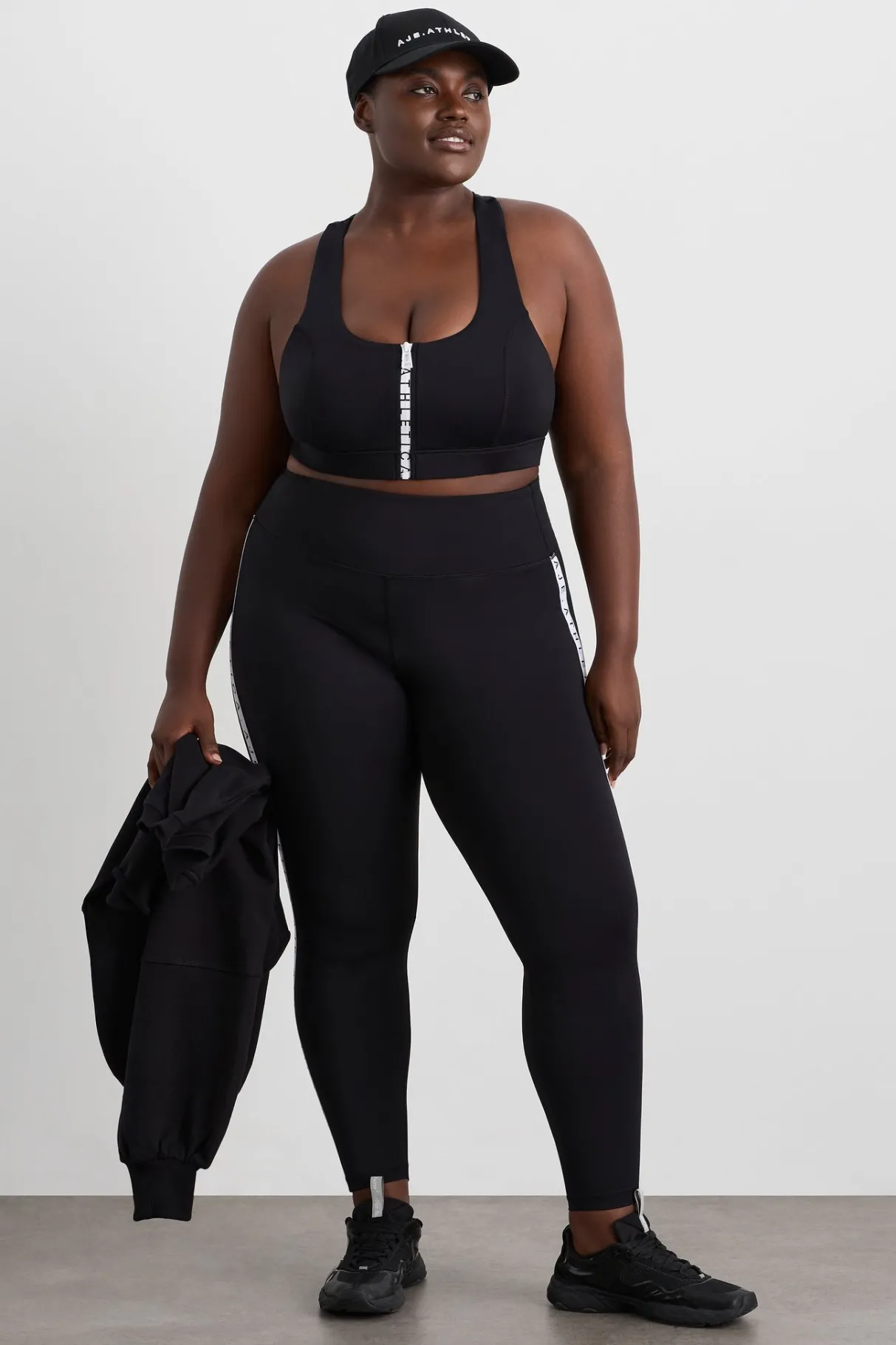 zip_front_logo_mesh_bra__11.webp Cheap Aje ATHLETICA Zip Front Logo Mesh Bra 329 Black