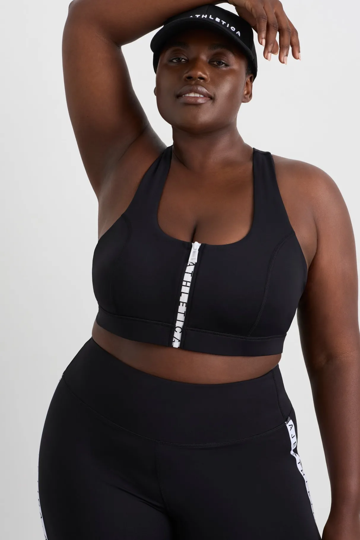 zip_front_logo_mesh_bra__13.webp Cheap Aje ATHLETICA Zip Front Logo Mesh Bra 329 Black