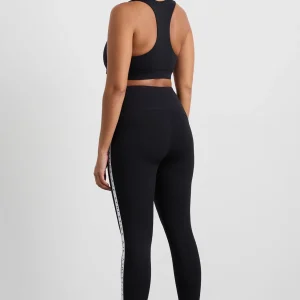 Cheap Aje ATHLETICA Zip Front Logo Mesh Bra 329 Black