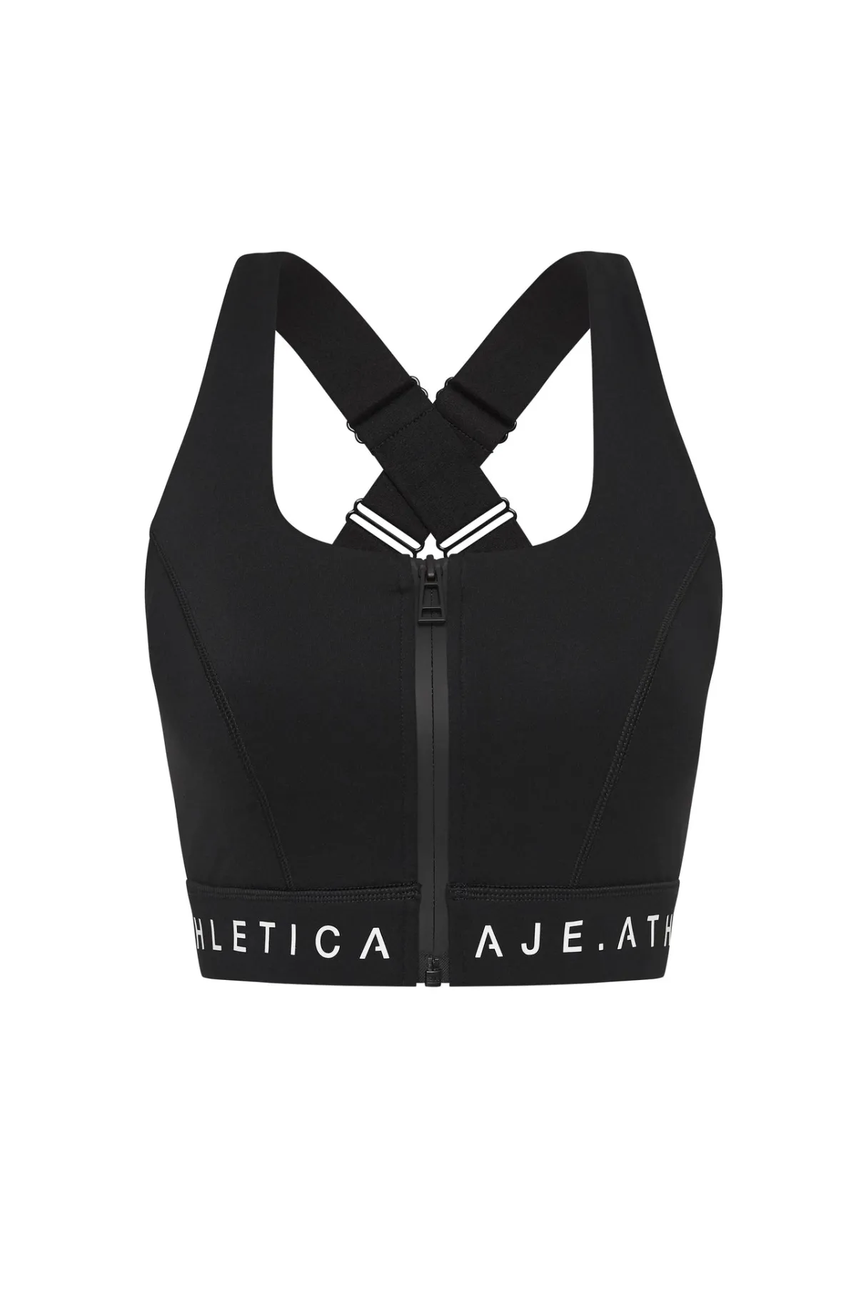 zip_front_logotape_sports_bra__1.webp Cheap Aje ATHLETICA Zip Front Logotape Sports Bra 319 Black