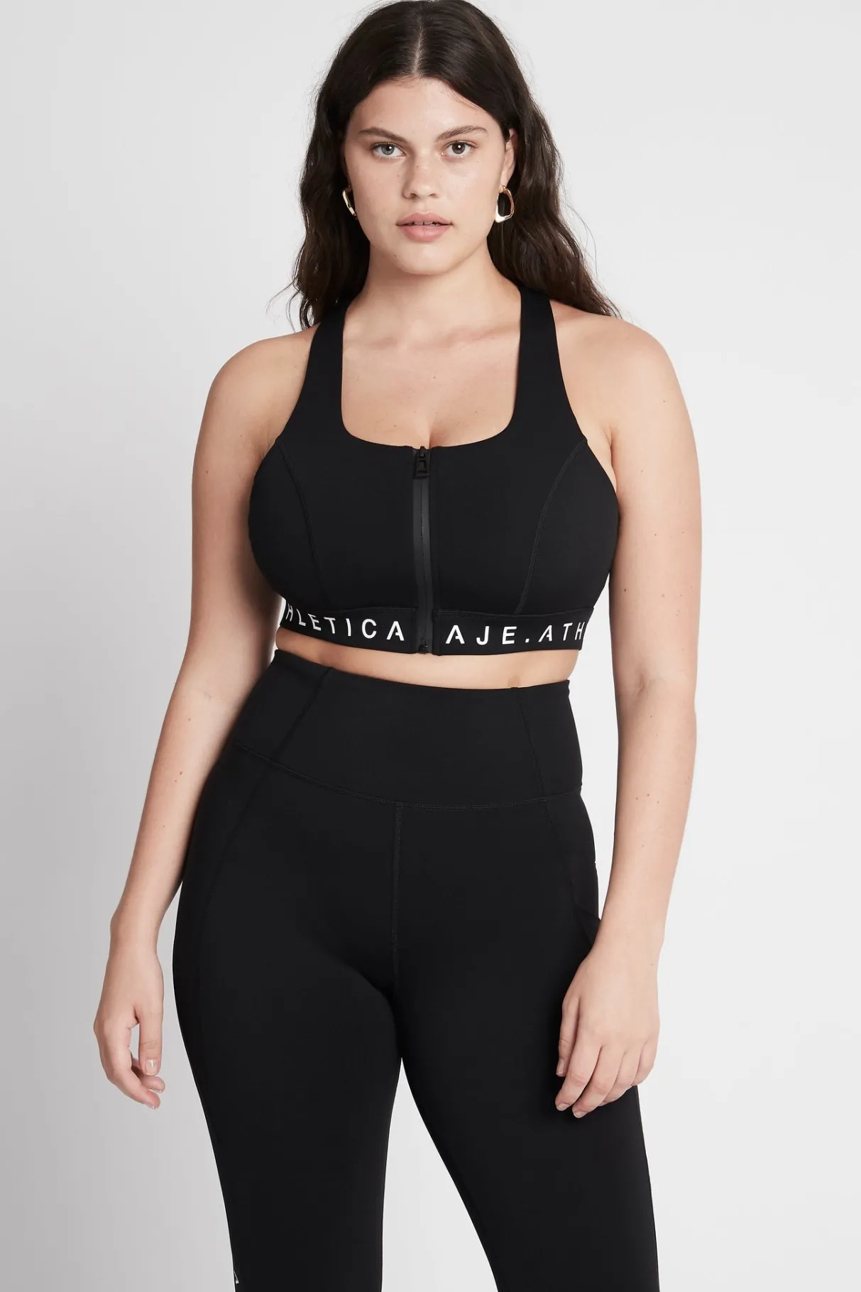 zip_front_logotape_sports_bra__7.webp Cheap Aje ATHLETICA Zip Front Logotape Sports Bra 319 Black