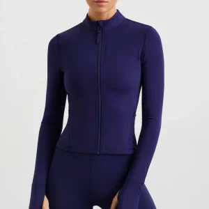 Sale Aje ATHLETICA Zip Front Running Jacket 709 Navy