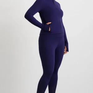 Sale Aje ATHLETICA Zip Front Running Jacket 709 Navy