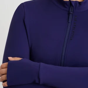 Sale Aje ATHLETICA Zip Front Running Jacket 709 Navy