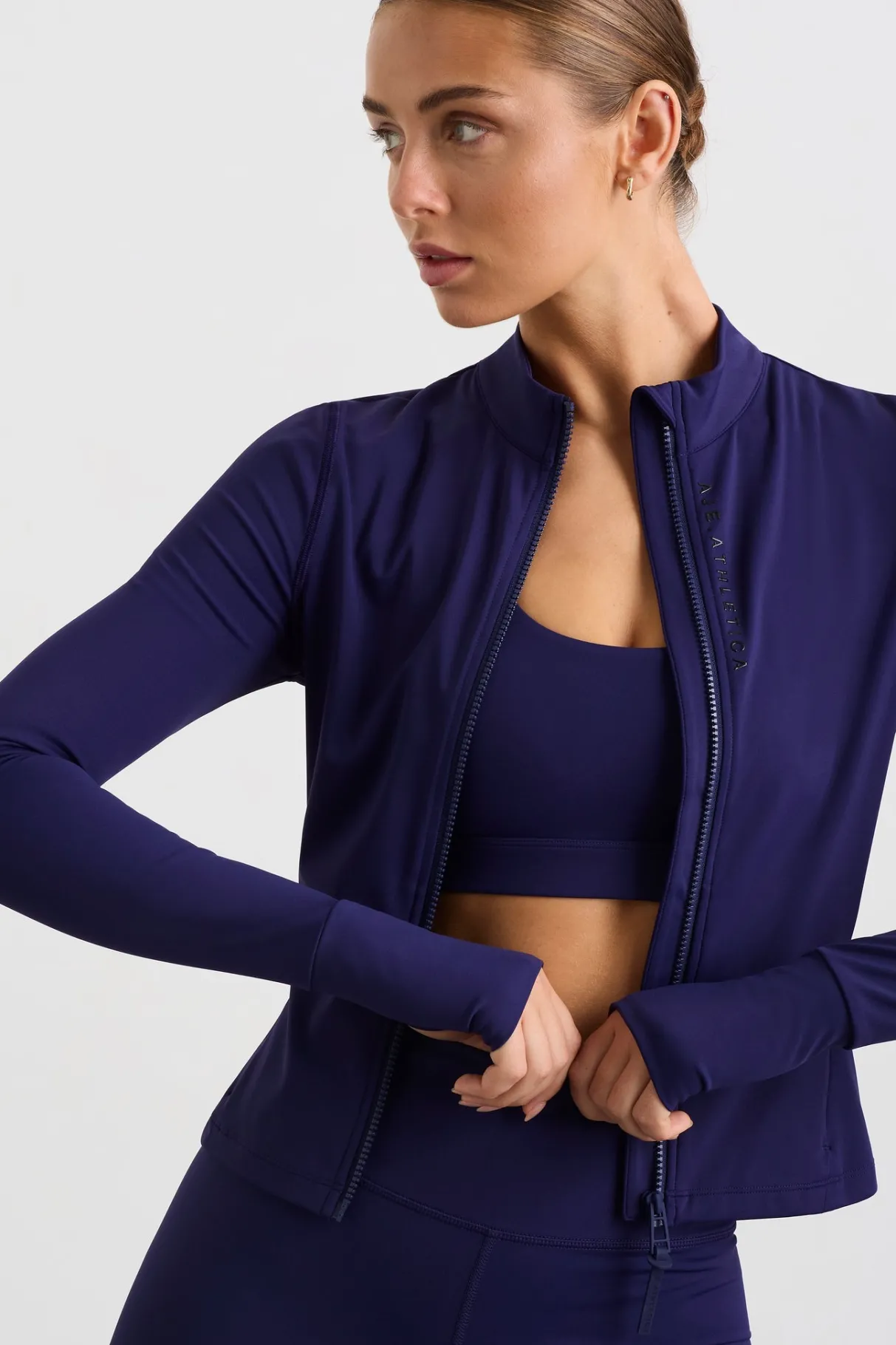 zip_front_running_jacket__6.webp Sale Aje ATHLETICA Zip Front Running Jacket 709 Navy