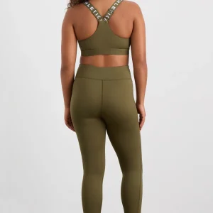 Best Sale Aje ATHLETICA Zip Front Sports Bra 304 Deep Khaki