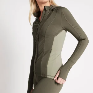 Outlet Aje ATHLETICA Zip Up Jacket 709 Forest Green/Sage