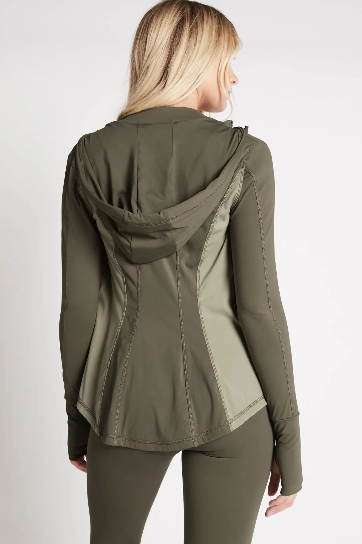 zip_up_jacket__7.webp Outlet Aje ATHLETICA Zip Up Jacket 709 Forest Green/Sage